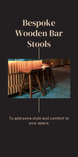 bespoke wooden bar stools